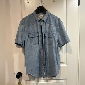 Lucky Brand Denim Collared Shirt - XL